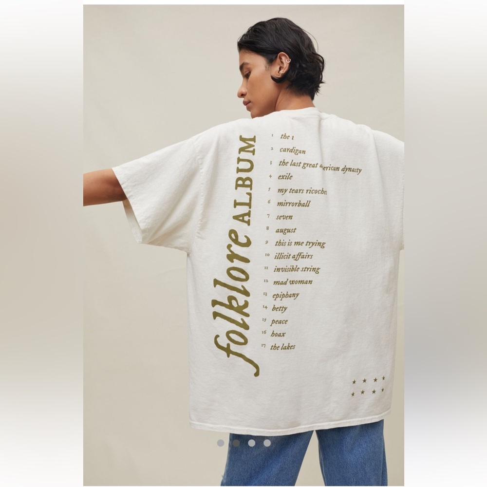 Taylor Swift Folklore Anniversary Collection UO Exclusive T-Shirt Dress